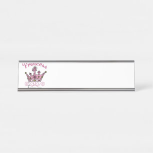 Porte-nom Pour Bureau Princesse Forever