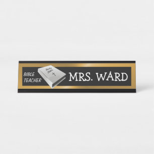 PORTE-NOM POUR BUREAU PROFESSEUR BIBLE