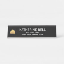 REAL ESTATE NAME PLATE