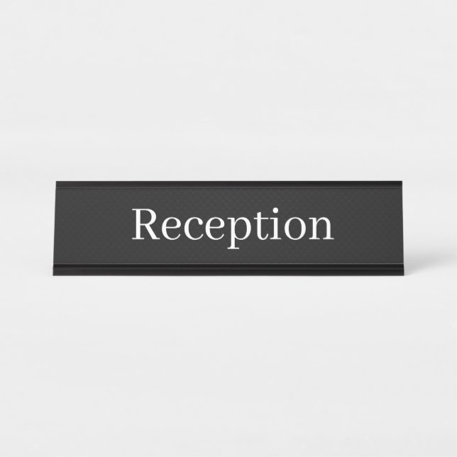 Porte-nom Pour Bureau Reception Desk Name (Devant)