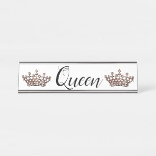 Porte-nom Pour Bureau "Reine"
