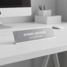 Scratched Metallic Name and Title Professional