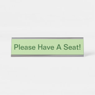 Porte-nom Pour Bureau Simple, Minimaliste Et Humble "S'Il Vous Plaît, P