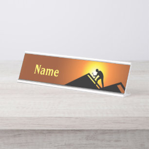 Porte-nom Pour Bureau Toit