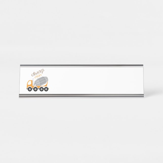 Porte-nom Pour Bureau Toujours mixer (Devant)
