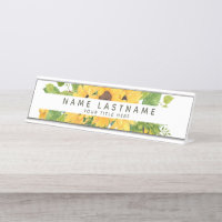 Tournesols Optimistes Titre Blanc Personnalisé