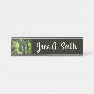 Porte-nom Pour Bureau Trafalgar Falls Tropical Rainforest Photographie