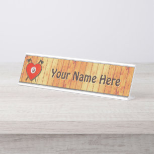 Porte-nom Pour Bureau Viking Valentine
