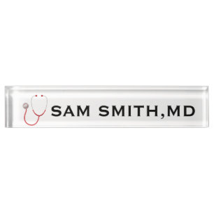 Porte-nom Pour les médecins et les infirmières. Stethoscop