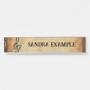 PORTE-NOM POUR PORTE 