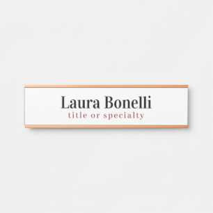 PORTE-NOM POUR PORTE