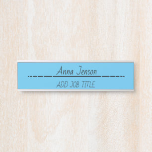 Porte-nom Pour Porte Ajoutez votre nom et titre professionnel à cette E