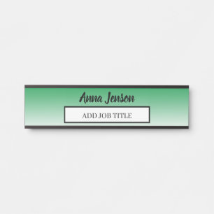 Porte-nom Pour Porte Ajoutez votre nom et titre professionnel à cette E