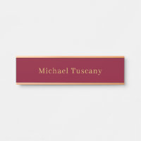 Bourgogne Or Professionnel Texte Minimaliste Tenda