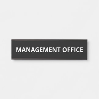 Porte-nom Pour Porte Bureau de gestion simple