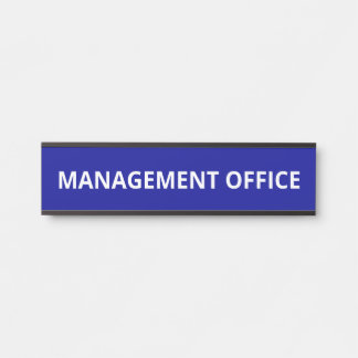 Porte-nom Pour Porte Bureau de gestion simple de la marine