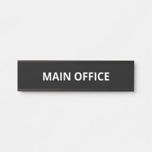 Porte-nom Pour Porte Bureau principal simple