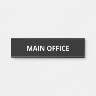 Porte-nom Pour Porte Bureau Principal Simple