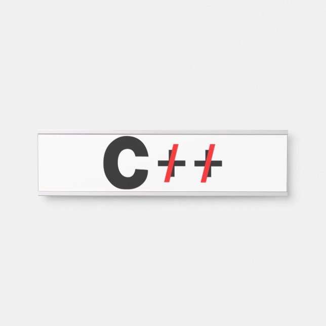 Porte-nom Pour Porte C, pas C++ (Devant)