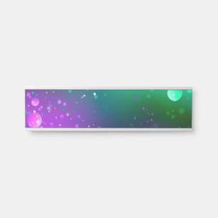 Porte-nom Pour Porte Carthagène Solive Purple