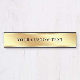 Porte-nom Pour Porte Créez votre propre modèle élégant de texte personn