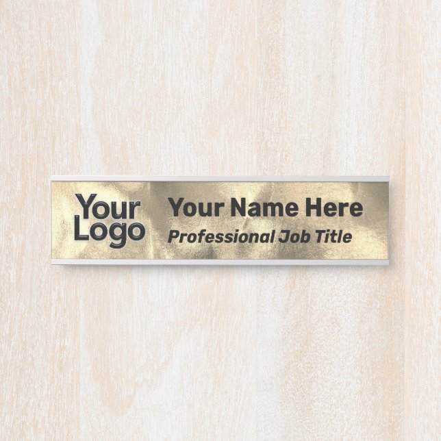 Porte-nom Pour Porte Décor professionnel or do-it-yourself logo profess (Devant)