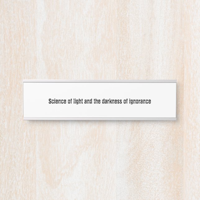 Porte-nom Pour Porte Education (Devant)