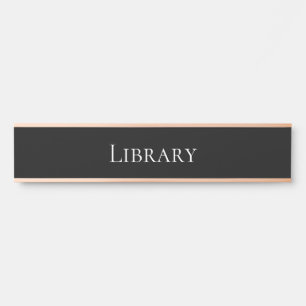 Porte-nom Pour Porte Élégante bibliothèque scolaire