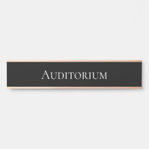Porte-nom Pour Porte Élégante école d'auditorium, bureau et cinéma