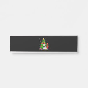 Porte-nom Pour Porte Funny Newfie   Funny Terre-Neuve Chien Noël