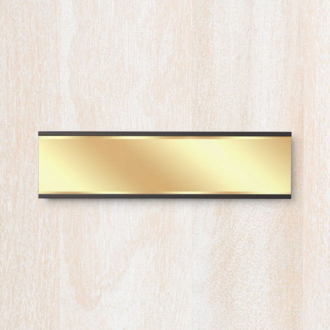 Porte-nom Pour Porte Gold Background For Your Text Create Your Own (Devant)