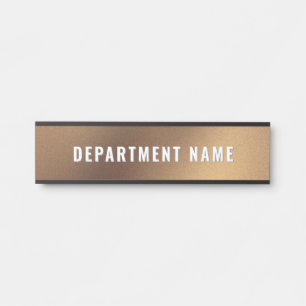 Porte-nom Pour Porte Gold Modern Simple Nom du département Panneau de p