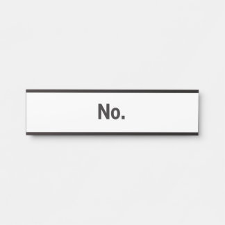 Porte-nom Pour Porte Hanging Name Plate: No.