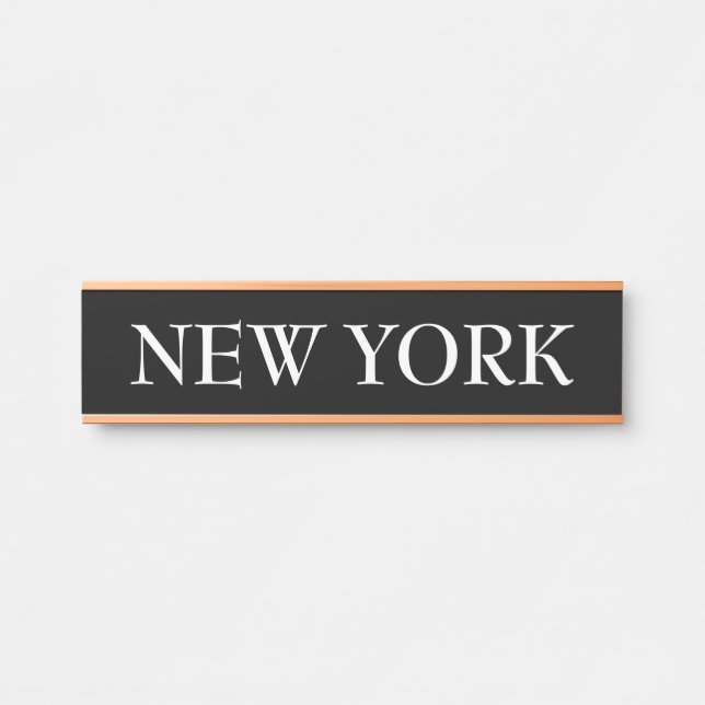 Porte-nom Pour Porte Horloge mondiale du fuseau horaire (Devant)