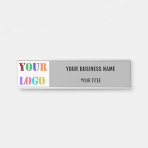 Porte-nom Pour Porte Logo de l'entreprise personnalisée et Modèle de si