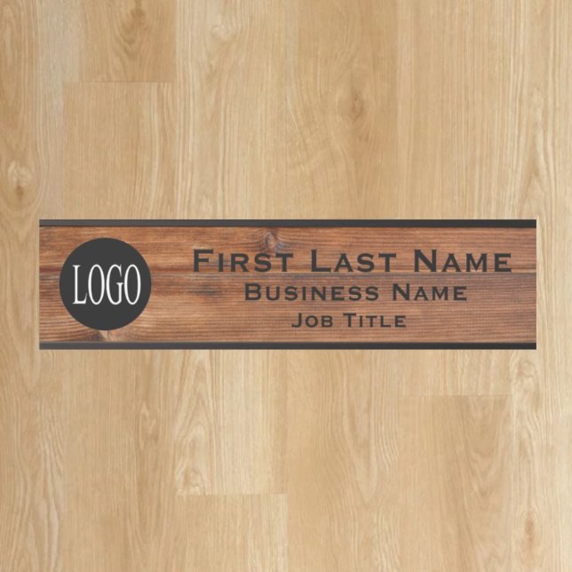 Porte-nom Pour Porte Logo de votre entreprise Porte de bureau Signer Bo (Créateur téléchargé)