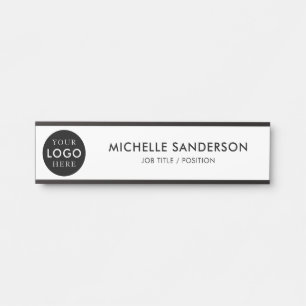 Porte-nom Pour Porte Logo d'entreprise personnalisé pour les employés d