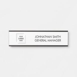 Porte-nom Pour Porte Logo d'entreprise   Porte du personnel personnalis