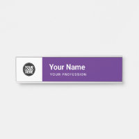 Logo Simple Purple Business Nom Profession