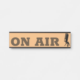 Porte-nom Pour Porte Microphone Élégant, Signal De Porte D'Air