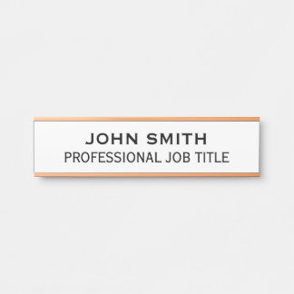 Porte-nom Pour Porte Modern Professional Office Door Sign