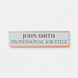 Porte-nom Pour Porte Modern Professional Office Door Sign