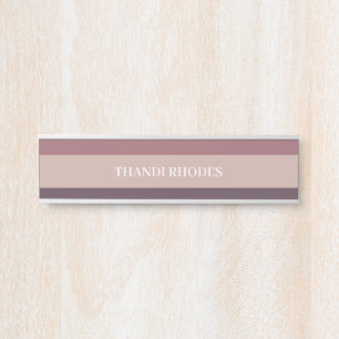Porte-nom Pour Porte Monographie de la palette de couleurs des bandes