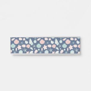 Porte-nom Pour Porte motif de coquillages
