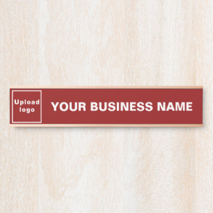 Porte-nom Pour Porte Nom commercial et logo sur Red Long Hanging