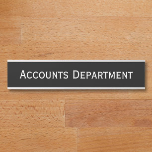 Porte-nom Pour Porte Nom de l'enseignant du département de bureau moder