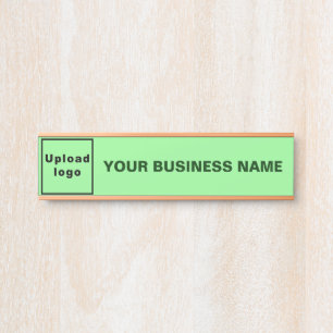 Porte-nom Pour Porte Nom de l'entreprise et logo sur la suspension vert