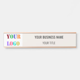 Porte-nom Pour Porte Nom du logo de votre entreprise Porte d'affaires M