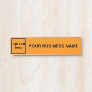 Porte-nom Pour Porte Nom et logo de l'entreprise sur le crochet orange