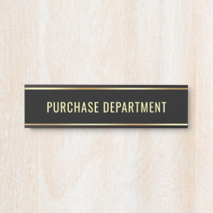 Porte-nom Pour Porte Nom modifiable du service d'achat Modèle de texte